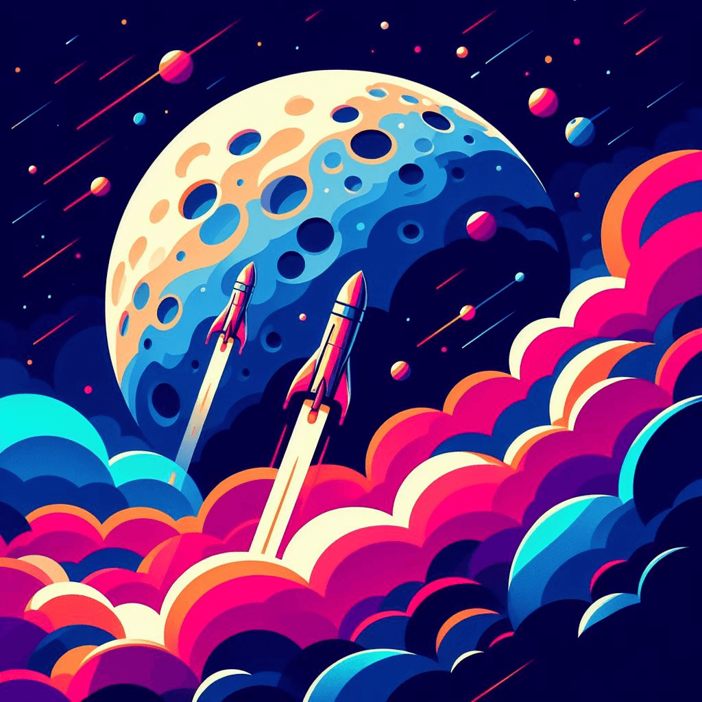 Ilustração tecnológica moderna com elementos de IA